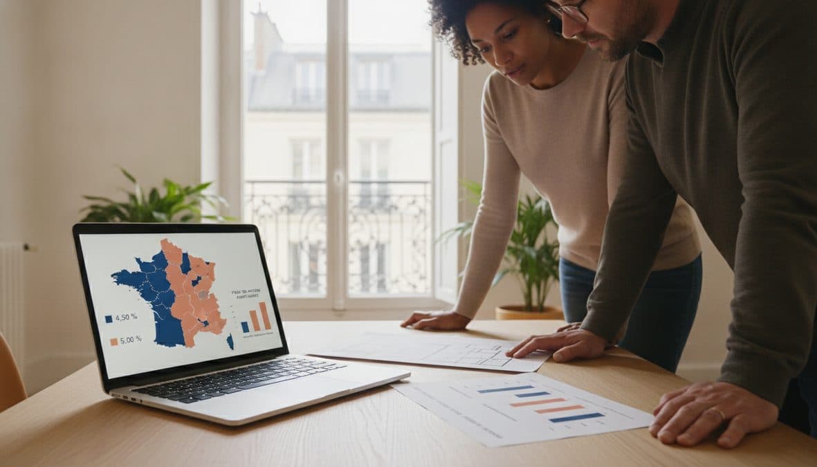 Infographie vectorielle plate affichée sur l'écran d'un ordinateur portable et imprimée sur une feuille posée sur une table